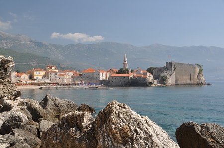 Montenegro, Budvaの写真素材