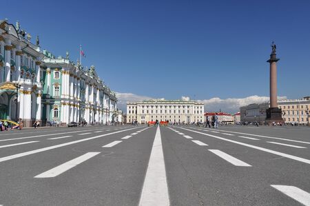The Palace Square of St  Petersburg, Russiaのeditorial素材