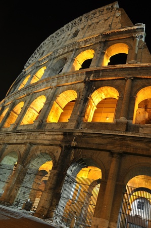 Coliseum at night, Rome, Italyの写真素材