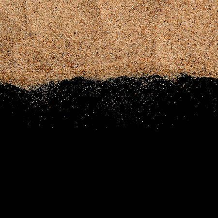 The sand on the black close-upの写真素材