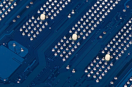 The details motherboard as a background. Macro.