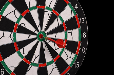 The darts on a black background. Macroの写真素材