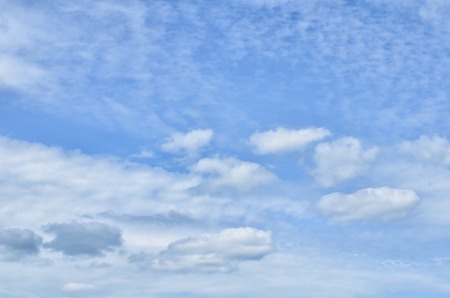 The blue sky with clouds a background