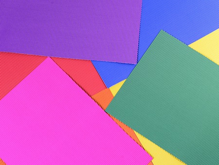 Set of color crepe paper close upの写真素材