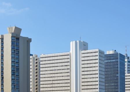 The Skyscrapers in a Tel Aviv, Israelのeditorial素材