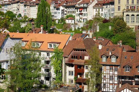 The view on old town of a Bernの写真素材