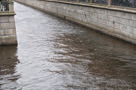 The a river channel in St. Petersburgの写真素材