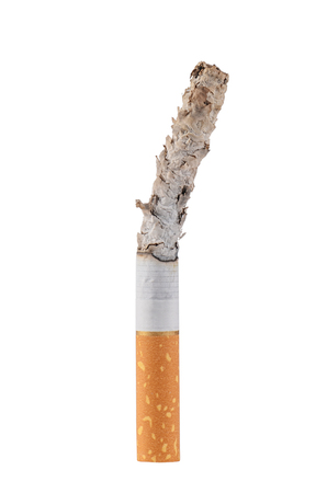 The cigarette isolated on a white backgroundの写真素材