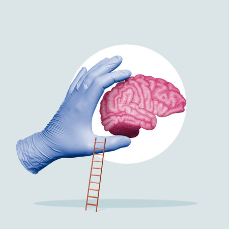 Your brain is in safe hands. art collage.