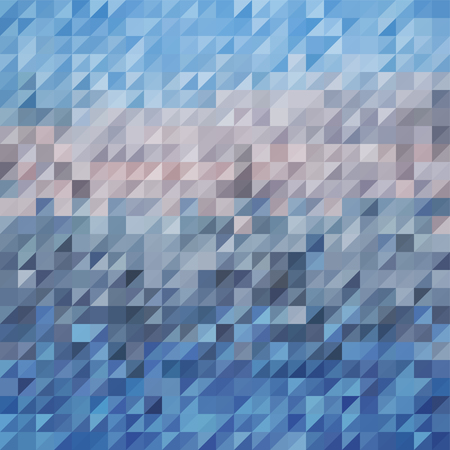 Blue Abstraction, Composed Of Blue Bricks, Different Shades.のイラスト素材