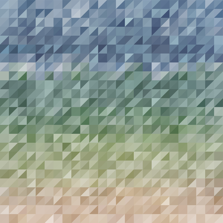 Abstraction Composed Of Blue Green Bricks. Different Shades.のイラスト素材