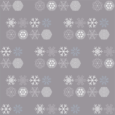Vector seamless pattern with snowflakes. Winter background. EPS10のイラスト素材