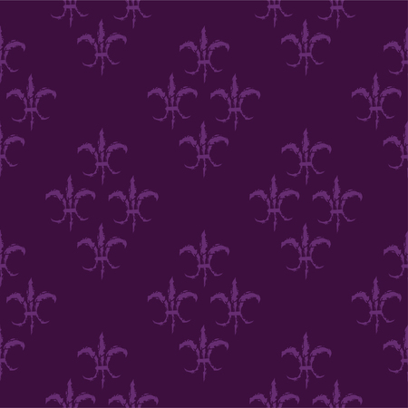 Mardi Gras Carnival seamless pattern with fleur-de-lis. Vector illustration EPS10.のイラスト素材