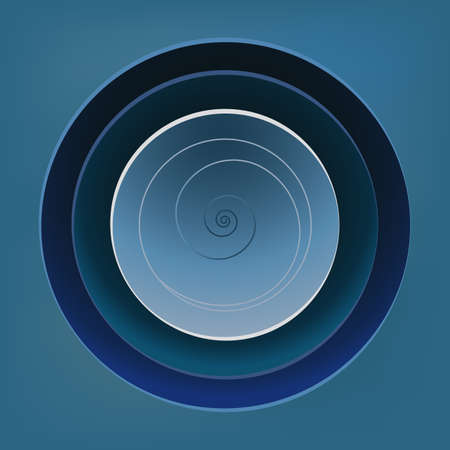Stylish elegant pattern with blue circles on a dark background.