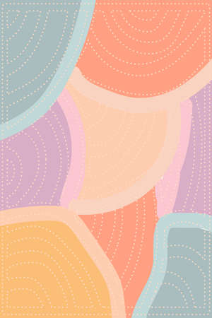 Hand-drawn various shapes, spots, dots and lines.のイラスト素材