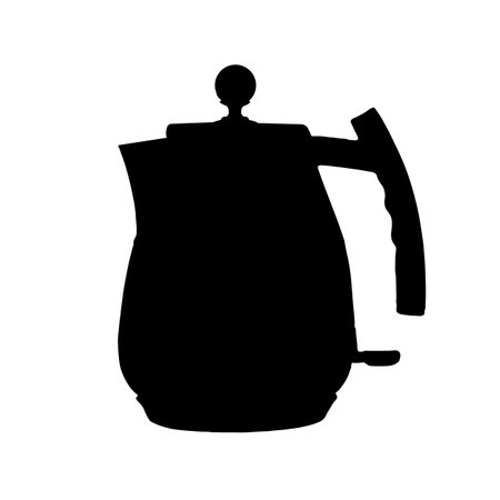 Isolated retro teapot. Hand drawn vector illustration pottery or vintage household utensilsのイラスト素材