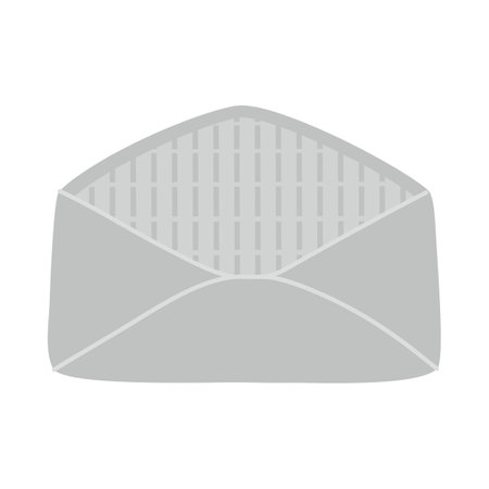Hand drawn doodle of open envelope. Not read incoming message.のイラスト素材
