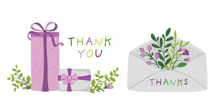 Set for the design of birthday greeting cards.のイラスト素材
