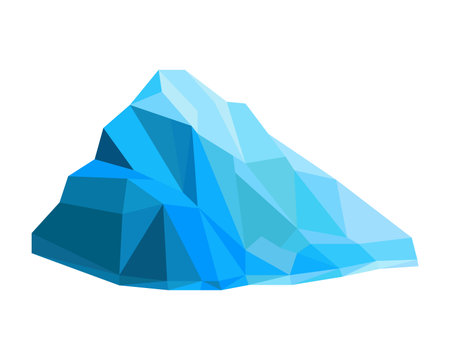 An isolated ice mountain on a white background.のイラスト素材