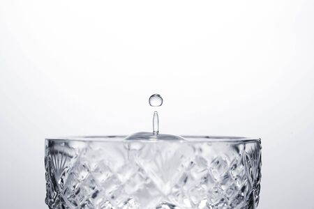 Splash on a water surfaceの写真素材