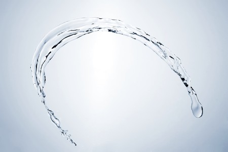 Freakish splashes transparent close up at its finest.の写真素材