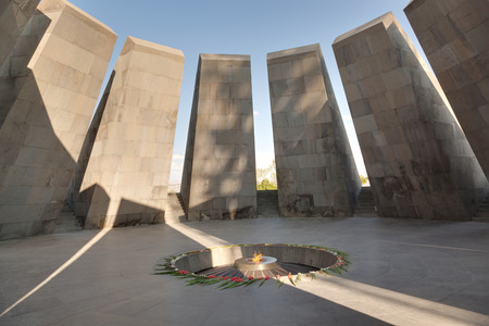 Monument to the victims of genocide of Armenians in the city of Yerevanのeditorial素材