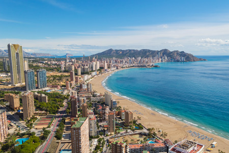 buildings on the Mediterraneanの写真素材