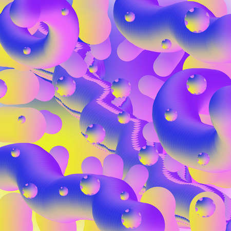 Abstract poster bundle with fluid shapes . A4 size gradient background illustrations for brochure, banner, print, flayer, card. High quality illustrationの写真素材