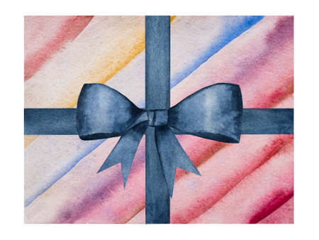 Beautiful drawing of boxes with gifts. Close-upの写真素材