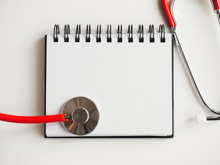 Happy Doctors Day. Greeting Card. Close-up, top viewの写真素材