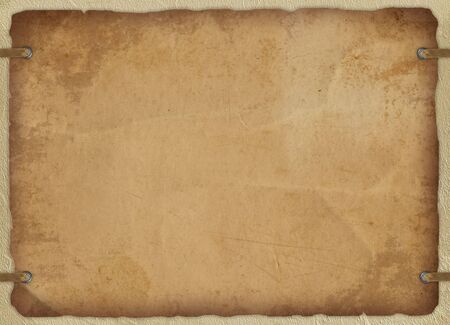 Vintage card from old paper and flower on the abstract backgroundの写真素材