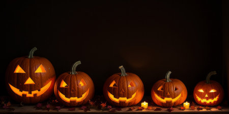 Small orange, white pumpkins