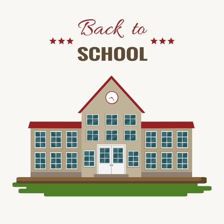 Welcome back to school vector illustration.のイラスト素材