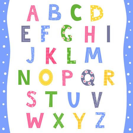 Vector alphabet A-Z.のイラスト素材