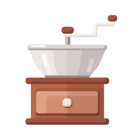 Coffee mill vector icon illustration.のイラスト素材