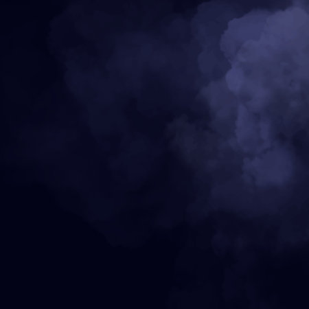 Night sky with clouds, dissipating smokeのイラスト素材
