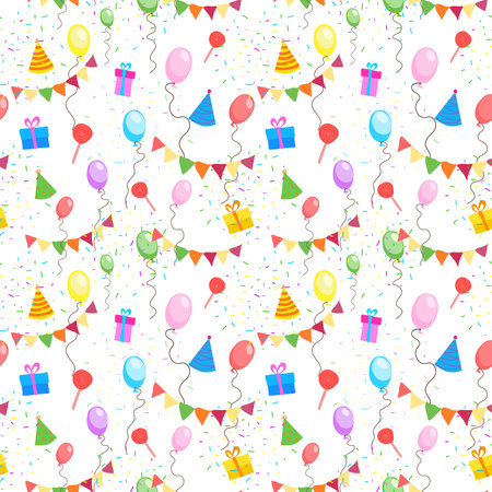 Birthday party invitations for friendsのイラスト素材