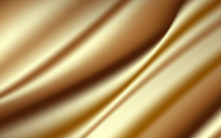 3D silk gold vector illustrationのイラスト素材