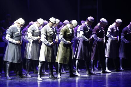 Belarus, the city of Gomel, 03/23/2017. Concert of Georgian National Balletのeditorial素材