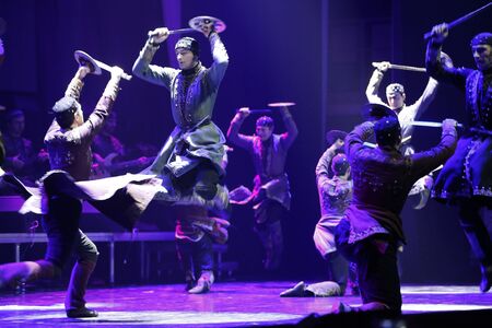 Belarus, the city of Gomel, 03/23/2017. Concert of Georgian National Ballet