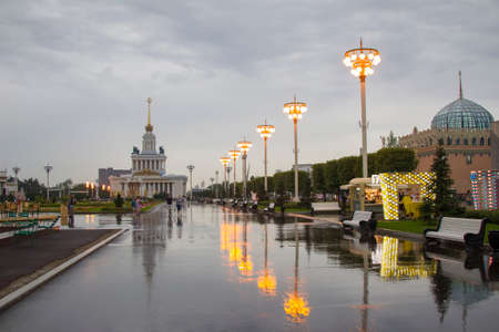 Russia, Moscow, July 28, 2018. Exhibition of Achievements of National Economy. VDNHのeditorial素材