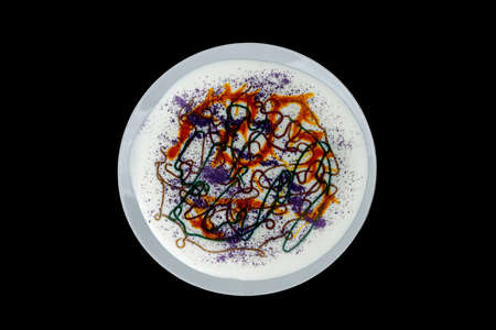 An abstract palette of a variety of materials. Preparation of material for contemporary...