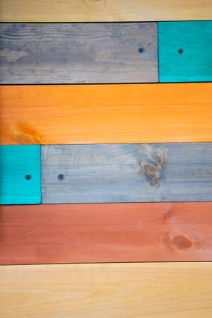 Background from multi-colored wooden boards.の写真素材