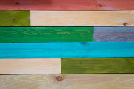 Background from multi-colored wooden boards.