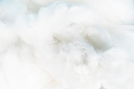 Soft gentle background from white cotton wool.