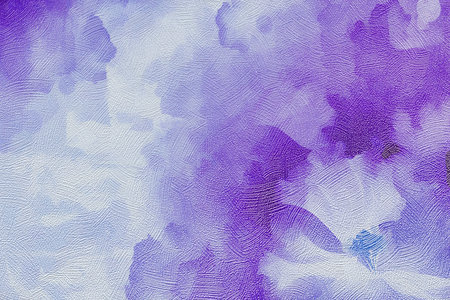Blurred spots of purple watercolor on a paper textured background. Abstract gentle background with spots.の写真素材