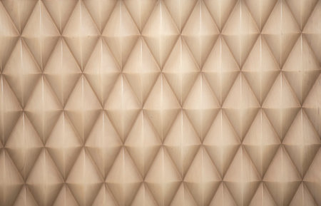 Geometric background pattern of wooden repeating rhombuses.の写真素材