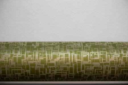 Industrial matrix for the manufacture of wallpaper.の写真素材