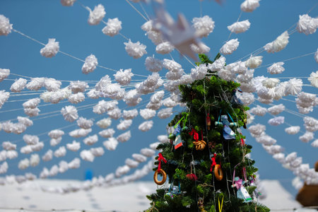Festive spirit fills the air.