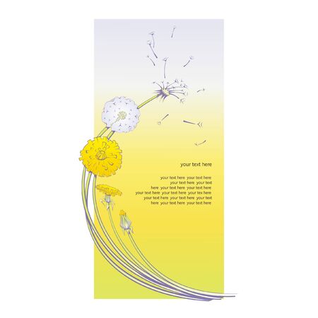 gentle color  dandelionsのイラスト素材
